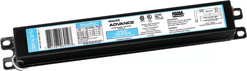 Philips Advance ICN-1P32-N-35I Instant Start Electronic Fluorescent Ballast. For 17W, 25W-36