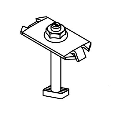 Unirac 302027D SolarMount Bonding Top-Mount Midclamp, BC DRK SS, Fits 30mm-36mm/1.18