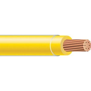 THHN #10 Stranded YELLOW Wire, Copper Conductor (500' Spool)